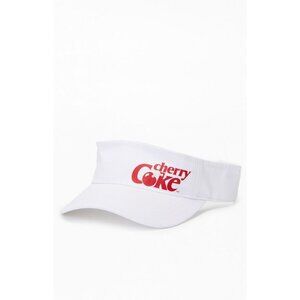 CHERRY COKE White Unisex Visor Hat NEW New with tags